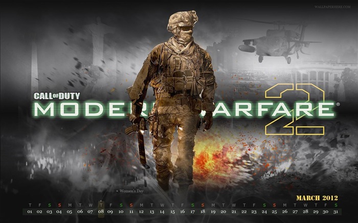 Modern Warfare-March 2012 calendar desktop themes wallpaper Views:7781 Date:2012/2/28 22:50:52