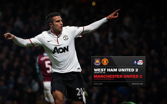 West Ham United 2 Manchester United 2-英超2012-13壁纸 浏览:6836