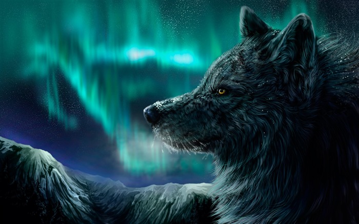 Wolf aurora polaris-2016 Art Design HD Wallpaper Views:12191 Date:2016/8/31 7:12:06