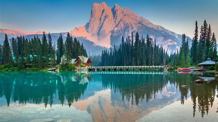 伯吉斯山，翡翠湖，幽鹤国家公园，加拿大，Bing，4K 浏览:386